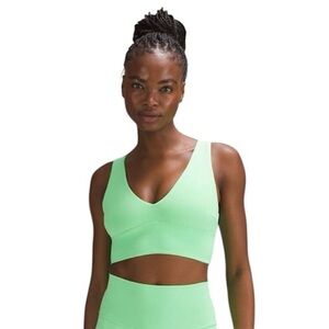 lululemon athletica Mint Green V-Neck Sports Bra